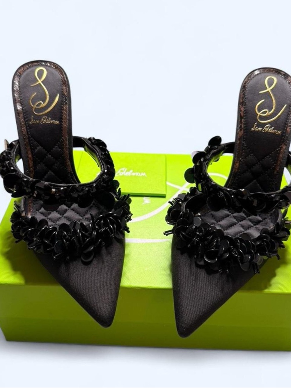New in Box Sam Edelman Women's Athena Pointed Toe Mule Pump - Picture 2 of 8
